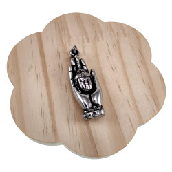 60cm x 3mm Jasseron-Ketting + Boeddha Hanger - Roestvrij Staal 316L
