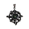 Heren Jasseron-Ketting + Roerhanger met Kompas en Zeester  RVS 316L