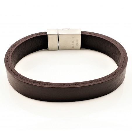 Donkerbruin Leren Armband