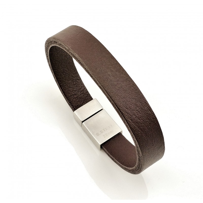 Donkerbruin Leren Armband