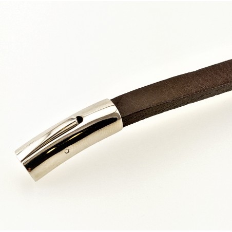 Donkerbruin Leren Wikkelarmband