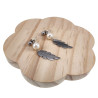 45mm Lange Oorbellen Dames - RVS Boloorbellen met Parel en Veerhanger