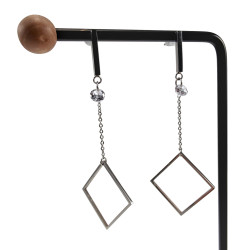 70mm Lange Oorbellen Dames - Gepolijst RVS - Minimalistisch Design