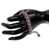 RVS Armband met Lichtpaarse Zoetwaterschelpkralen Verstelbaar 16-19cm