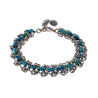 RVS Armband met Turquoise Zoetwaterschelpkralen Verstelbaar 16-19cm