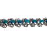 RVS Armband met Turquoise Zoetwaterschelpkralen Verstelbaar 16-19cm