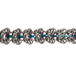 RVS Armband met Turquoise Zoetwaterschelpkralen Verstelbaar 16-19cm