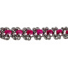 RVS Armband met Fuchsiakleur Zoetwaterschelpkralen Verstelbaar 16-19cm