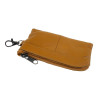 Sleuteletui Portemonnee Camelkleurige Leer Autosleutel Unisex