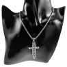 RVS Jasseron-Ketting + Kruishanger Unisex - -  Handgemaakt door esde2