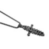 RVS Jasseron-Ketting + Kruishanger Unisex - -  Handgemaakt door esde2
