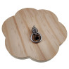 30mm Tijgeroogsteen Hanger Dames - RVS -  Handgemaakt door esde2