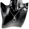 30mm Onyxsteen Hanger Dames - RVS -  Handgemaakt door esde2