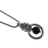 30mm Onyxsteen Hanger Dames - RVS -  Handgemaakt door esde2