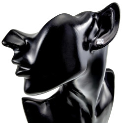 RVS Vierkante Zirkonia Oorknopjes Unisex - 6mm, 7mm of 8mm
