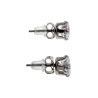 Oorbellen Unisex - Roestvrij Staal - 8mm Ronde Zirkoon Oorbellen