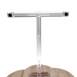 Vierkante Oorbellen Unisex - RVS - 3mm Zwarte Zirkoon Oorbellen