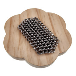 RVS Fidget 2-in-1 Sleutelhanger en Anti-Stress Accessoire Handgemaakt