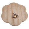 Jasseron-Ketting + RVS Ronde Hanger met Goudkleurige Hart Handgemaakt