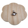 Jasseron-Ketting + RVS Ronde Hanger met Zilverleurige Hart Handgemaakt
