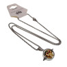 RVS Jasseron-Ketting + Hanger met Goudkleurige Schedel - Handgemaakt