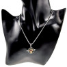 RVS Jasseron-Ketting + Hanger met Goudkleurige Schedel - Handgemaakt