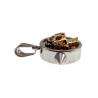 RVS Jasseron-Ketting + Hanger met Goudkleurige Schedel - Handgemaakt