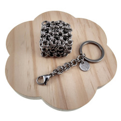 Fidget RVS Kubus Sleutelhanger en Anti-Stress Accessoire Handgemaakt