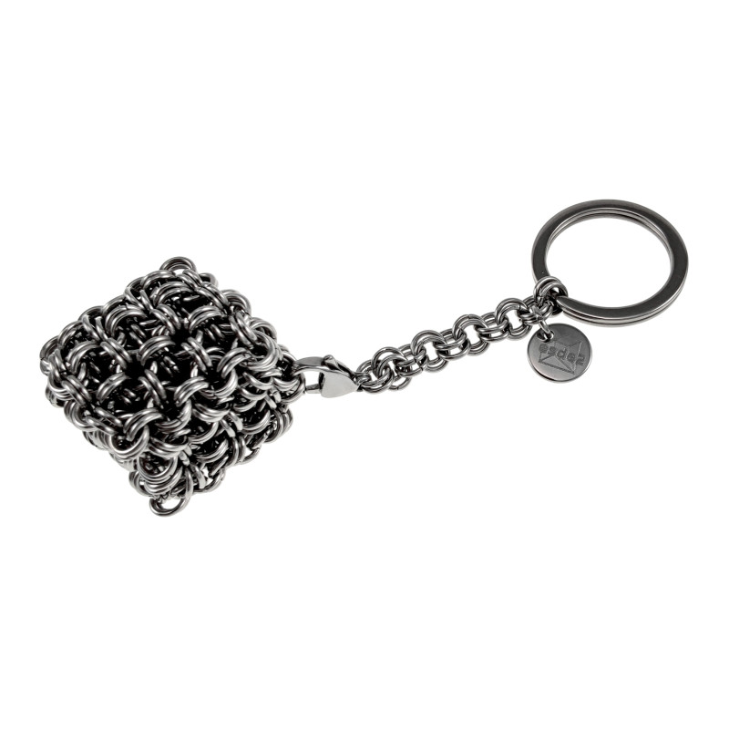 Fidget RVS Kubus Sleutelhanger en Anti-Stress Accessoire Handgemaakt Fidget RVS Kubus Sleutelhanger en Anti-Stress Accessoire Handgemaakt