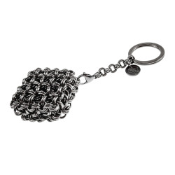 Fidget RVS Plattekubus Sleutelhanger en Anti-Stress Accessoire
