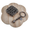 Fidget RVS Plattekubus Sleutelhanger en Anti-Stress Accessoire