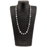 Unisex Ketting met zoetwaterparels en roestvrij staal Handgemaakt
