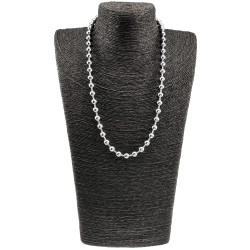 Unisex RVS Ketting met bolletjes -Verkrijgbaar in 4,5mm - 6mm en 8mm