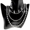Unisex RVS Ketting met bolletjes -Verkrijgbaar in 4,5mm - 6mm en 8mm
