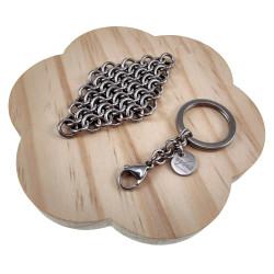 Fidget - RVS Diamantvorm Sleutelhanger en Anti-Stress Accessoire