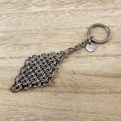 Fidget - RVS Diamantvorm Sleutelhanger en Anti-Stress Accessoire