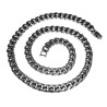 45cm x 6,5mm Gourmet-Ketting Unisex - Gepolijst RVS - Schakelsketting