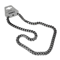 45cm x 6,5mm Gourmet-Ketting Unisex - Gepolijst RVS - Schakelsketting