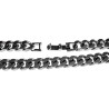 45cm x 6,5mm Gourmet-Ketting Unisex - Gepolijst RVS - Schakelsketting