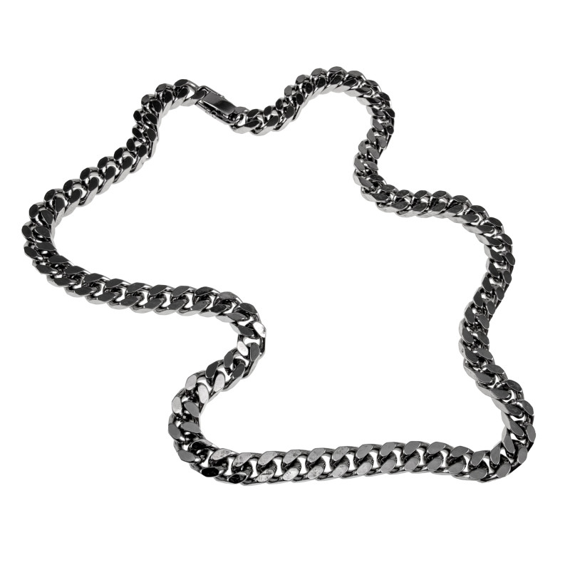 45cm x 6,5mm Gourmet-Ketting Unisex - Gepolijst RVS - Schakelsketting 45cm x 6,5mm Gourmet-Ketting Unisex - Gepolijst RVS - Schakelsketting