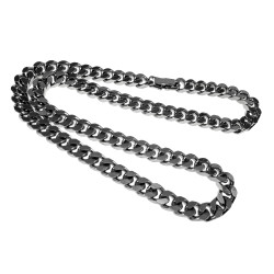 45cm x 6,5mm Gourmet-Ketting Unisex - Gepolijst RVS - Schakelsketting