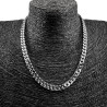 45cm x 6,5mm Gourmet-Ketting Unisex - Gepolijst RVS - Schakelsketting