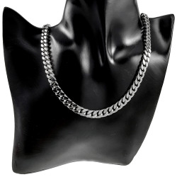 45cm x 6,5mm Gourmet-Ketting Unisex - Gepolijst RVS - Schakelsketting