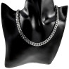 45cm x 6,5mm Gourmet-Ketting Unisex - Gepolijst RVS - Schakelsketting