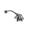Navelpiercing met 10mm Transparante Zirkonia - Chirurgisch Staal
