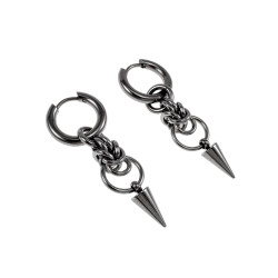 Unisex RVS Oorringen met Afneembare Punt Hanger Handgemaakt door esde2