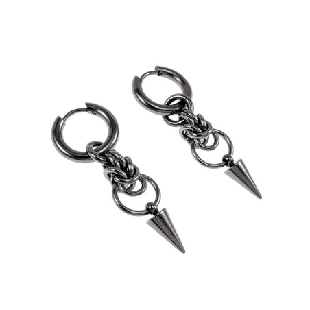 Unisex RVS Oorringen met Afneembare Punt Hanger Handgemaakt door esde2
