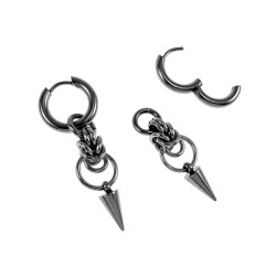 Unisex RVS Oorringen met Afneembare Punt Hanger Handgemaakt door esde2