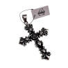 RVS Jasseron-Ketting + Massieve Kruis Hanger met Heraldische Lelies