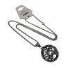 Jasseron-ketting met Pentagram Hanger Heren Staal 316L - Slang Design